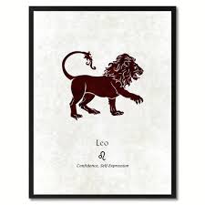 Leo Horoscope Astrology Canvas Print Picture Frame Home Decor Wall Art Gift Wall Art Gift Custom Wall Art Home Decor Wall Art