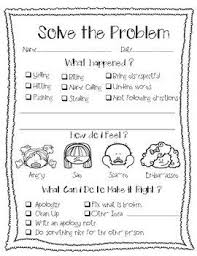 Solve The Problem Behavior Reflection Sheet Restorative Practice Behavior Reflection Behavior Reflection Sheet Restorative Practices School