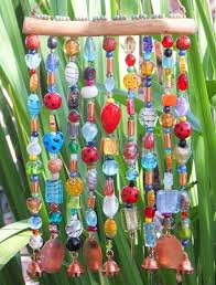 Glass Beaded Wind Chime Sun Catcher With Images Diy Wind Chimes Wind Chimes Crafts