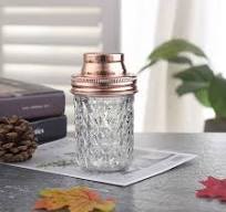 Cylinder-Pint Glass Mason Shaker Jar with Lid for Canning