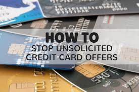 But you can opt out of getting these marketing materials by asking the credit card issuer to stop mailing. How To Stop Getting Credit Card Offers In The Mail