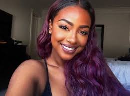 Butterflyyx Natural Hair Styles For Black Women Justine Skye Hair Purple Hair