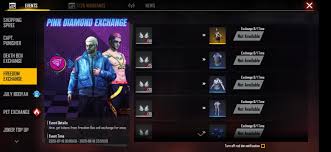 Enjoy the latest features such as diamonds generator easily by using our garena free fire cheats 2019. Where Do I Exchange My Pink Diamonds Garena Free Fire Dev Tracker Devtrackers Gg