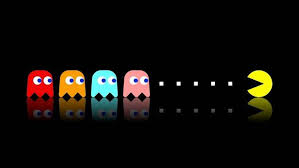 Pacman Video Games Simple Colorful Classics Black Background Wallpapers Hd Desktop And Mobile Backgrounds