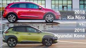 Car dimensions within hyundai kona model tend to change across years as new generations hit the automotive market with new body styling. 2018 Kia Niro Vs 2018 Hyundai Kona Technical Comparison Youtube