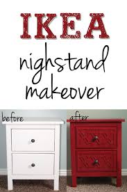 Six Sisters Stuff Family Recipes Food Fun Crafts Nightstand Makeover Ikea Hemnes Nightstand Ikea Nightstand