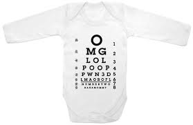 Long Sleeve Omg Reading Eye Doctor Chart Baby Cute Funny Printed On The Laughing Giraffe 7 2 Oz Baby Outfit One Piece