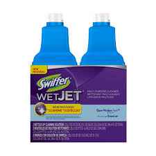 Swiffer Wetjet 42 Oz Multi Purpose Floor Cleaner Refill With Open Window Fresh Scent 2 Pack 003700026535 The Home Depot Floor Cleaner Multipurpose Cleaner Swiffer