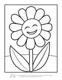 Colored bees maze worksheet for preschool. Flower Coloring Pages For Kids Itsybitsyfun Com