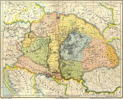 Gesta Hungarorum Map Jpg Kartographie Landkarte Geschichte