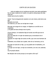 Carta De Un Suicida Pdf