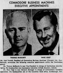 Thomas K. McGourty: a key figure in Commodore's early history