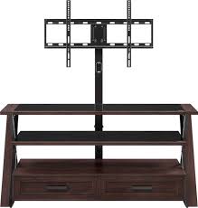 Washed grey wood tv stand fits tvs up to 64 in. Whalen Furniture 3 In 1 Tv Stand For Most Flat Panel Tvs Up To 60 Brown Cherry Xldec54 Nv Best Buy