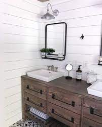 Tables and chairs also play a fundamental role in this sense: 8 Best Wooden Bathroom Vanity Ideas Farmhouse Bathroom Bathrooms Remodel Bathroom Design