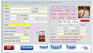 Download Novec 1230 Calculator A Software For Novec Gas Calculations Calculator Physical Properties Software