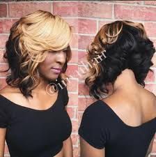 Black And Blonde Quick Weave Pin On Hair