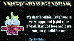 Wish you a very happy birthday my dear brother. Birthday Wishes For Brother Quotes Greeting Card For Android Apk Download