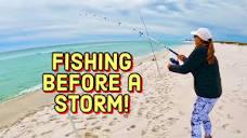 SURF FISHING before a STORM makes for GREAT FISHING! - YouTube