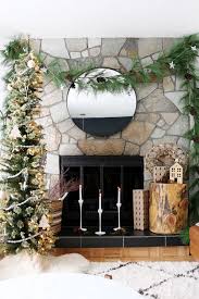 A Holiday Mantel Makeover No Mantel No Problem Holiday Mantel Christmas Fireplace Decor Christmas Mantle Decor
