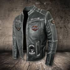 Leather Jacket Hd Sagithings Leather Jacket With Hood Harley Davidson Leather Jackets Leather Jacket Men