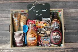 Inspire countless moments of laughter and bonding throughout the year with a or, serve up some family favorites with the supplies for a pizza party or ice cream social. Diy Family Sundae Kit Idea