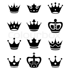 Simple royal crown vector svg icon (2). Crown Sammlung Vektor Silhouette Stock Vektor Colourbox