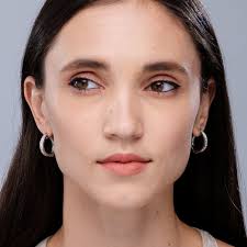 Sézane Tia Hoop Earring Silver Hoop Earrings