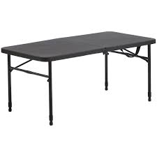 Check spelling or type a new query. Mainstays 40 Plastic Adjustable Height Fold In Half Folding Table Rich Black Walmart Com Walmart Com