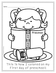Let me first explain what types of things go into my first day of kindergarten lesson plans and then i'll list them out for you in the order so pick a simple set of manipulatives to use or a coloring sheet and pick lots of books to read. First And Last Day Of School Coloring Pages A Spoonful Of Learning