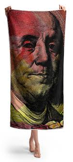 Benjamin Franklin Beach Towels for Sale