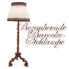 Stehlampe Antikstil Reich Beschnitzt Leselampe Gross Holz Ebay