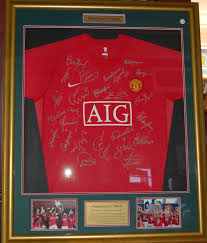 Check out our manchester united jersey selection for the very best in unique or custom, handmade pieces from our clothing shops. Manchester United 2007 08 Signed And Framed Jersey Pro Sports Memorabilia