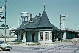 Original 1960 Railroad Slide Southern Railway Depot Station Newnan Georgia Historic Train Depot Old Train Station Train Station