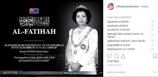 The sultan is the constitutional head of state of johor. Bonda Tiri Sultan Ibrahim Tengku Puan Zanariah Mangkat Semasa Mstar