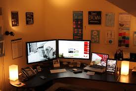 Home Office Gaming Setup Workstation Setups Office Setup Setup Computer Setup
