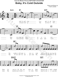 I Just Called To Say I Love You скачать Dean Martin Baby It S Cold Outside Sheet Music For Beginners In C Major Download Print Sheet Music Piano Sheet Music Beginners Saxophone Music