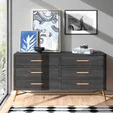 Solid wood chest drawers storage space natural real dressers. Modern Solid Wood Dressers Chests Allmodern