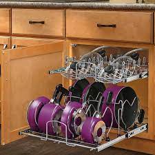 Overhead pots and pans organizer. 15 Kitchen Cabinet Organizers That Will Change Your Life Family Handyman