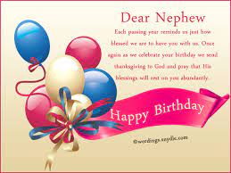 For my wonderful niece, happy birthday! Nephew Birthday Messages Happy Birthday Wishes For Nephew Wordings And Messages
