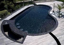 Black onyx pebble sheen pool. Pictures Hot New Trend 4 Homes Black Bottom Pools Trend People Want Edge Zen Leila World Blog