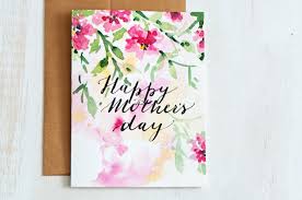 Birthday Card For Mother Drawing Mothers Day Card Unique Hand Painted Watercolor Cards Hand Lettered Watercolor Card Mothers Day Watercolor Birthday Cards Card Drawing Birthday Card Drawing