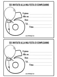 Biglietti Invito Compleanno 6 Anni Inviti Di Compleanno Compleanno Inviti Compleanno Fai Da Te Bambini