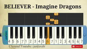 Sebuah lagu yang akan membuat para pendengarnya merasa trenyuh, tenang serta sangat nyaman dengan irama dan alunan nada yang sangat indah. Believer Pianika Imagine Dragons Melodika Youtube