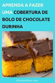 Calda De Chocolate Simples Para Bolo De Cenoura Pin Em Bolo