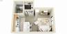 350 Square Feet Apartment Floor Plan