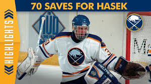It was just his first season as a starter, and he led the nhl in save percentage and. 70 Saves For Hasek Sabres50 Countdown Youtube