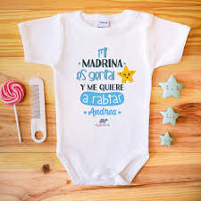 Maybe you would like to learn more about one of these? Body Personalizado Mi Madrina Es Genial Manga Corta Azul
