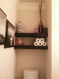 For instance, installing a shelf over the toilet can create space for soap, hand towels, and other toiletries your guests might need. Pin By Susie Flowers On In My Own Home Powder Room Small Room Shelves Townhome Decorating