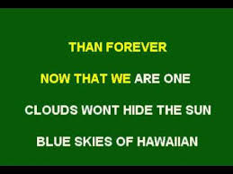 The Hawaiian Wedding Song Karaoke Youtube