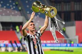 This jersey is the player match version slim fit;. Cristiano Ronaldo Enjoys Lively Celebrations After Juventus Coppa Italia Triumph In Pictures